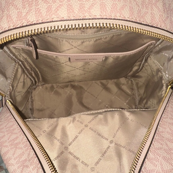 Michael Kors Large Backpack blush pink with red and white stripe main image 5